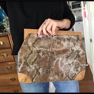 Vintage | Snakeskin Clutch